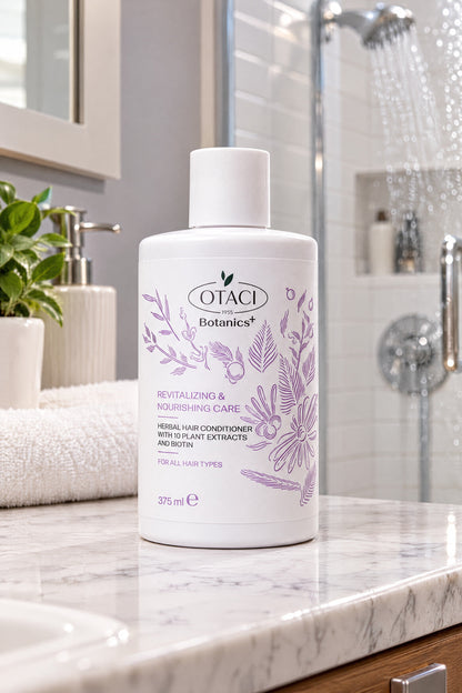 OTACI Botanics+ Revitalizing &amp; Nourishing Conditioner with 10 Plant Extracts &amp; Biotin - 375 mL - Klearus
