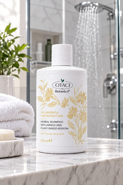 OTACI Botanics+ Volumizing &amp; Thickening Shampoo with Arnica &amp; Plant-Based Keratin - 375 mL - Klearus