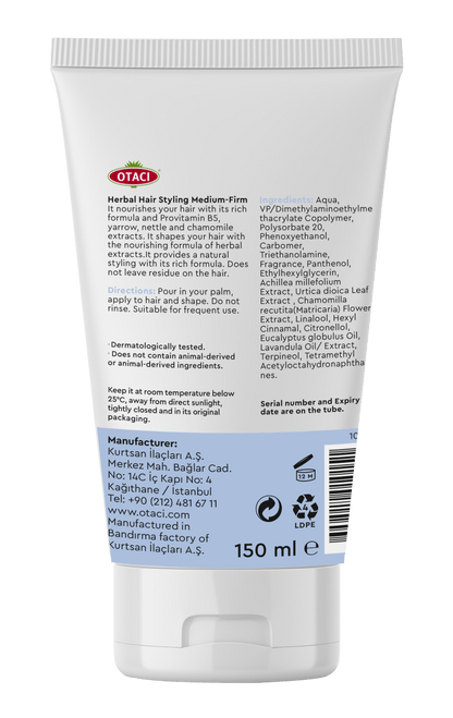 Otaci | Herbal Hair Styling Cream – Medium to Firm Hold with Yarrow, Nettle &amp; Chamomile - Klearus