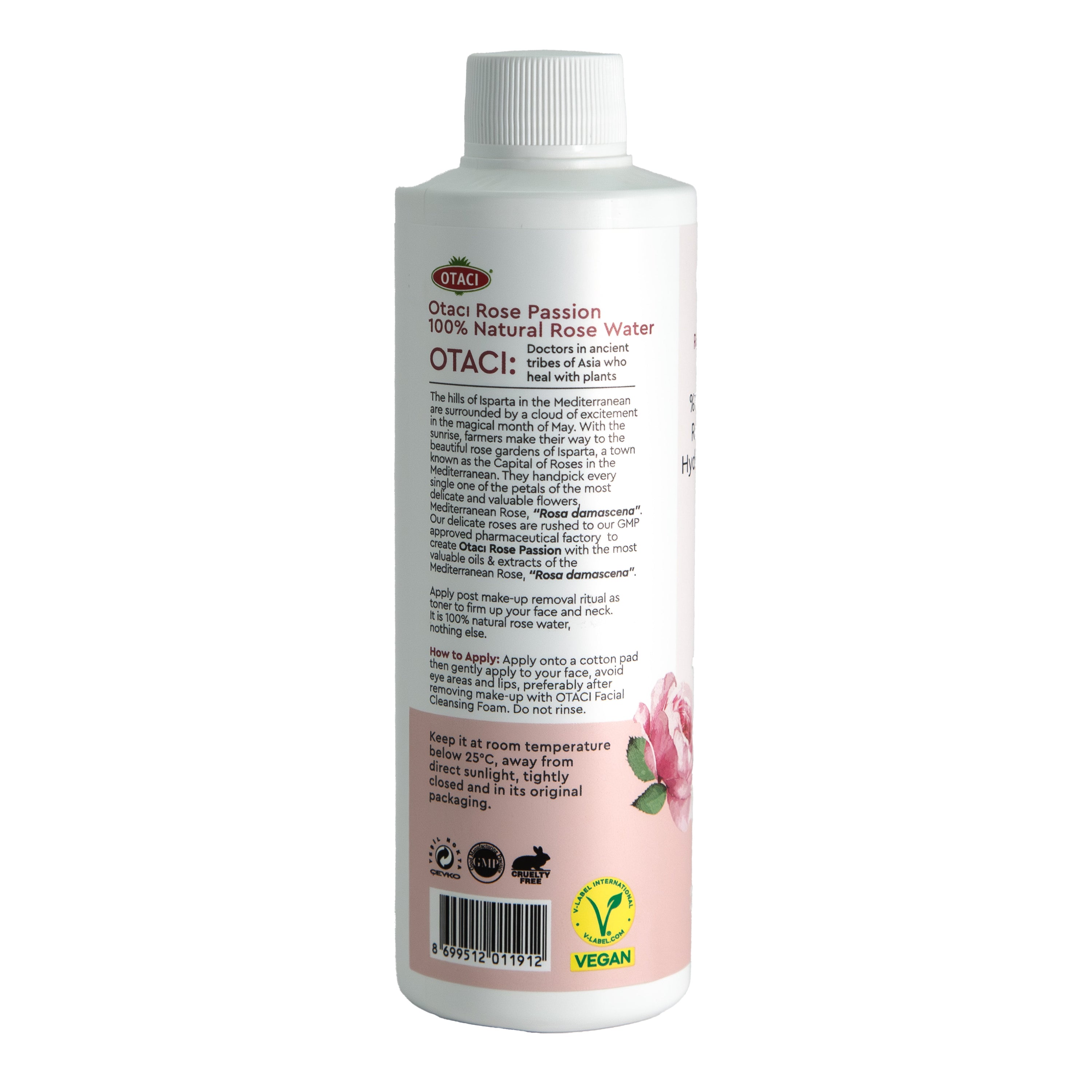 OTACI Rose Passion 100% Natural Rose Water Hydrating Toner - Klearus